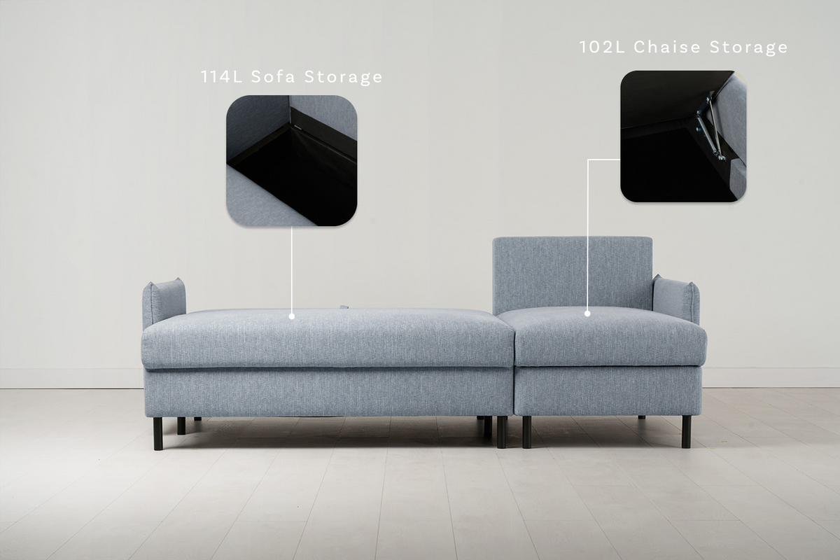 Model 12 3 Seater Right Chaise Sofa Bed With Storage