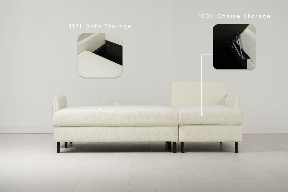 Model 12 3 Seater Right Chaise Sofa Bed With Storage