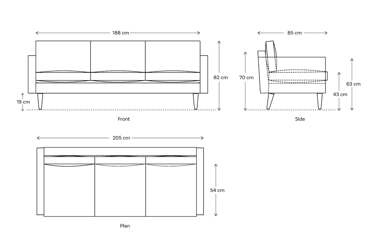 Model 01 3-Seater Sofa
