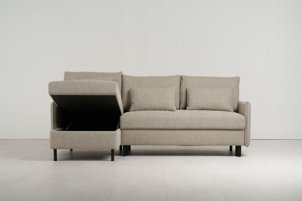 Model 12 3 Seater Left Chaise Sofa Bed With Storage