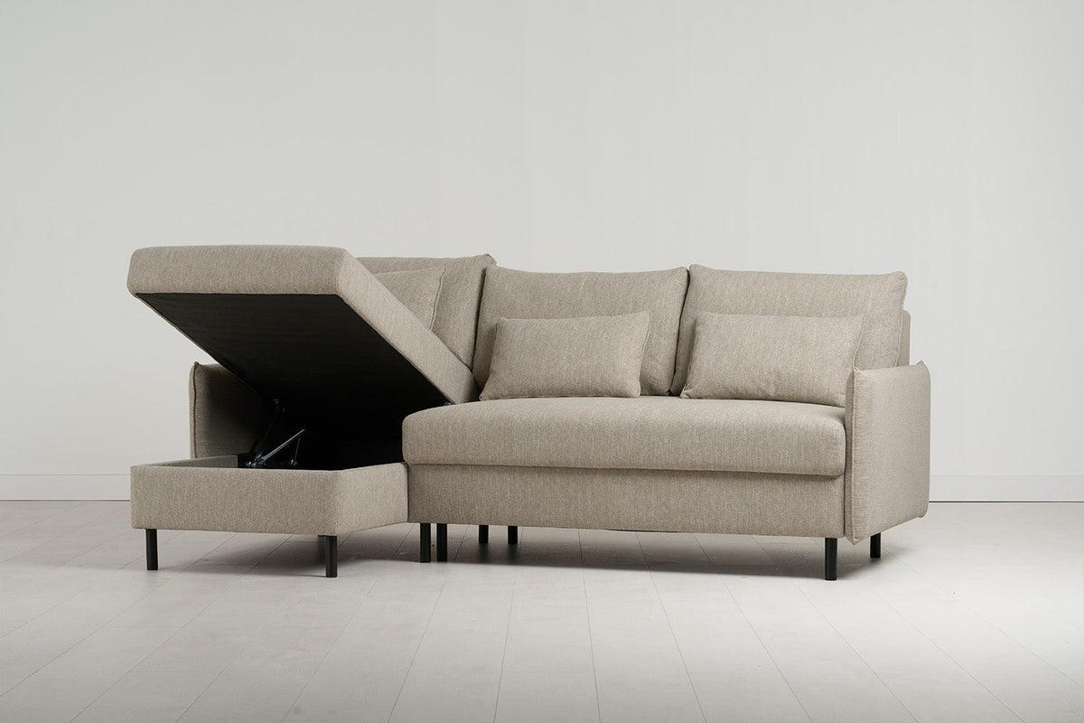 Model 12 3 Seater Left Chaise Sofa Bed With Storage