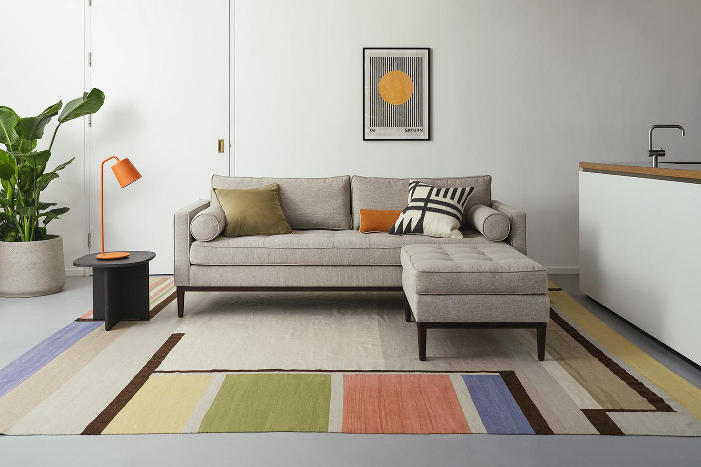 Model 02 3-Seater Right Chaise Sofa