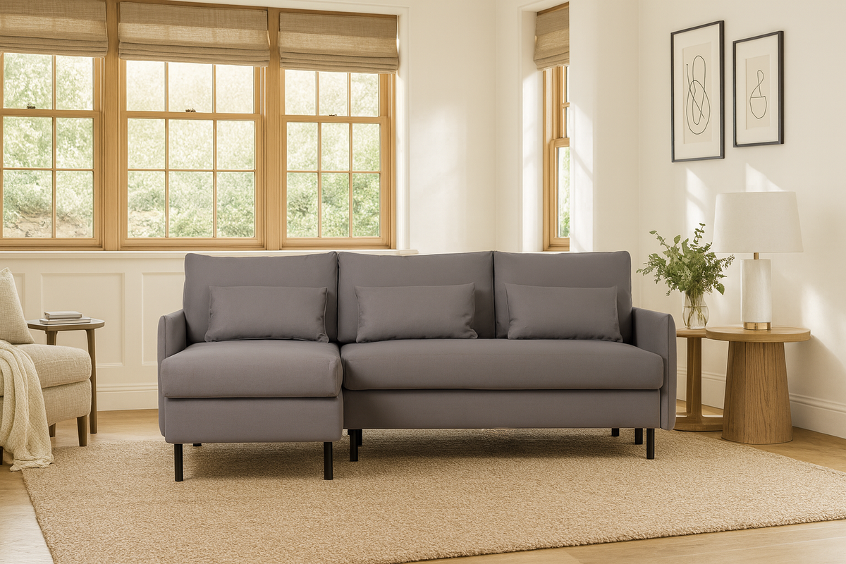 Model 12 3 Seater Left Chaise Sofa Bed With Storage