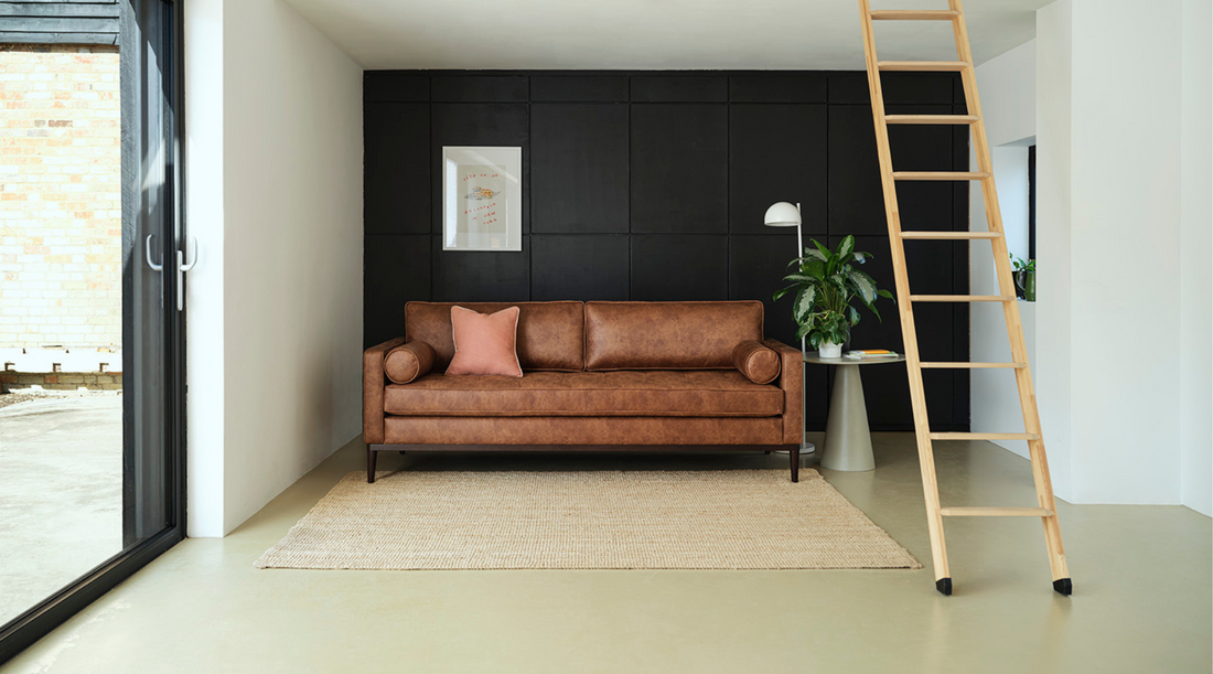 faux leather sofas