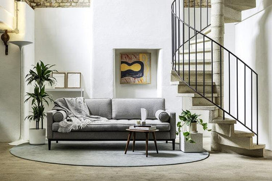 grey sofa