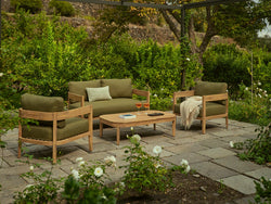 Wooden garden sofa set