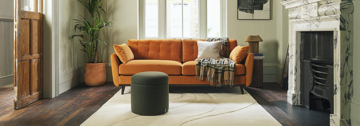 Burnt Orange Sofa