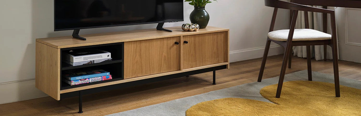 tv unit 01 in living room with green sofa