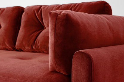 Model 04 Sofa Bed 3 Seater, Oak / Harissa