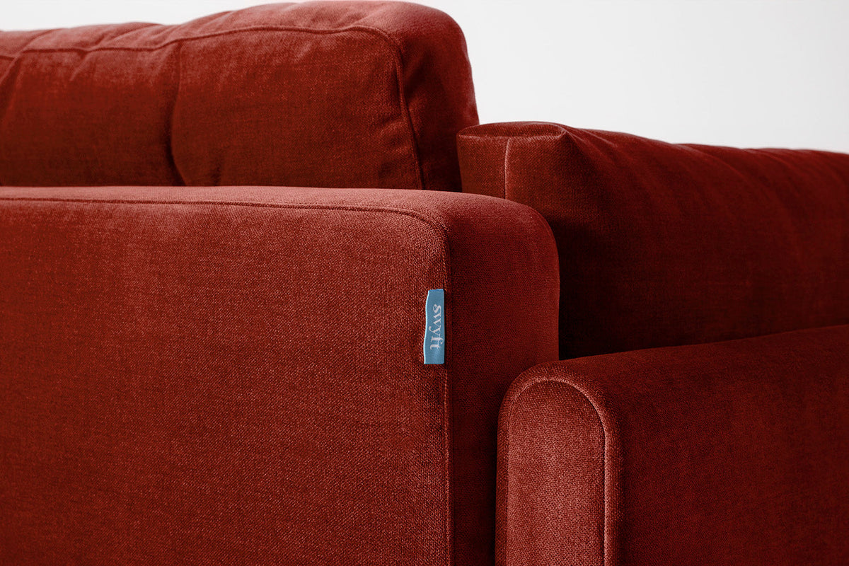 Model 04 Sofa Bed 3 Seater, Oak / Harissa