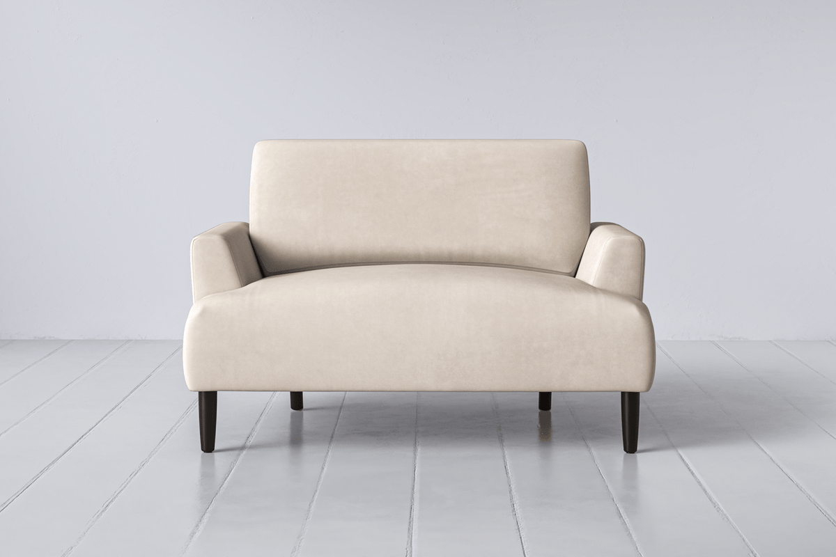 Alabaster Image 1 - Model 05 Love Seat in Alabaster Front View