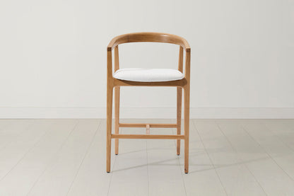 Bar Stool 01, Oak / Ivory