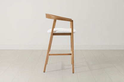 Bar Stool 01, Oak / Ivory