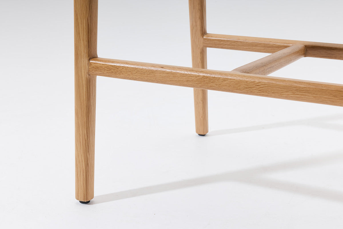 Bar Stool 01, Oak / Ivory