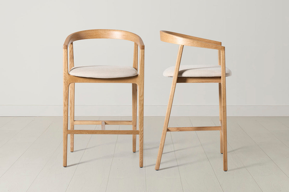 Bar Stool 01, Oak / Oatmeal