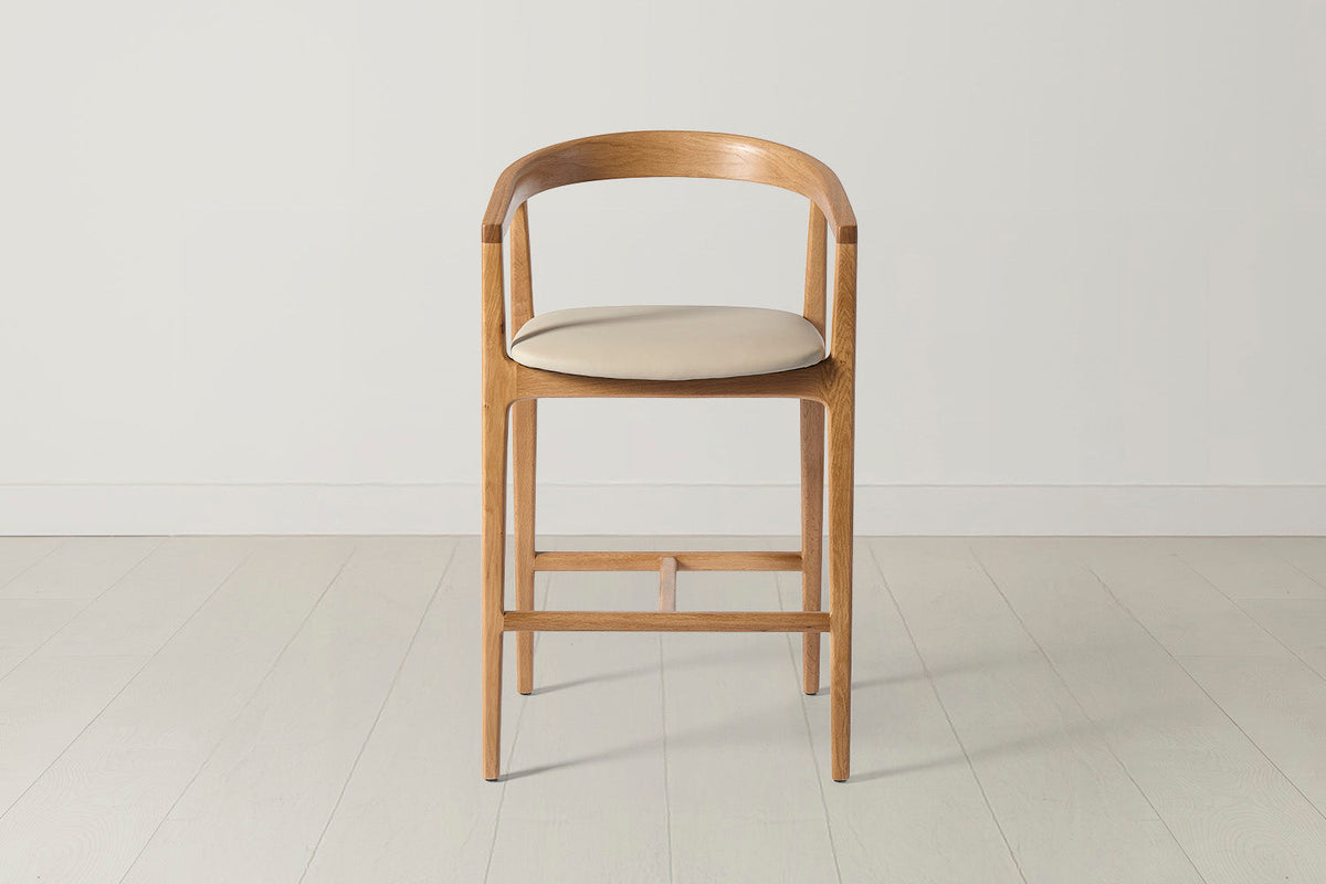 Bar Stool 01, Oak / Oyster