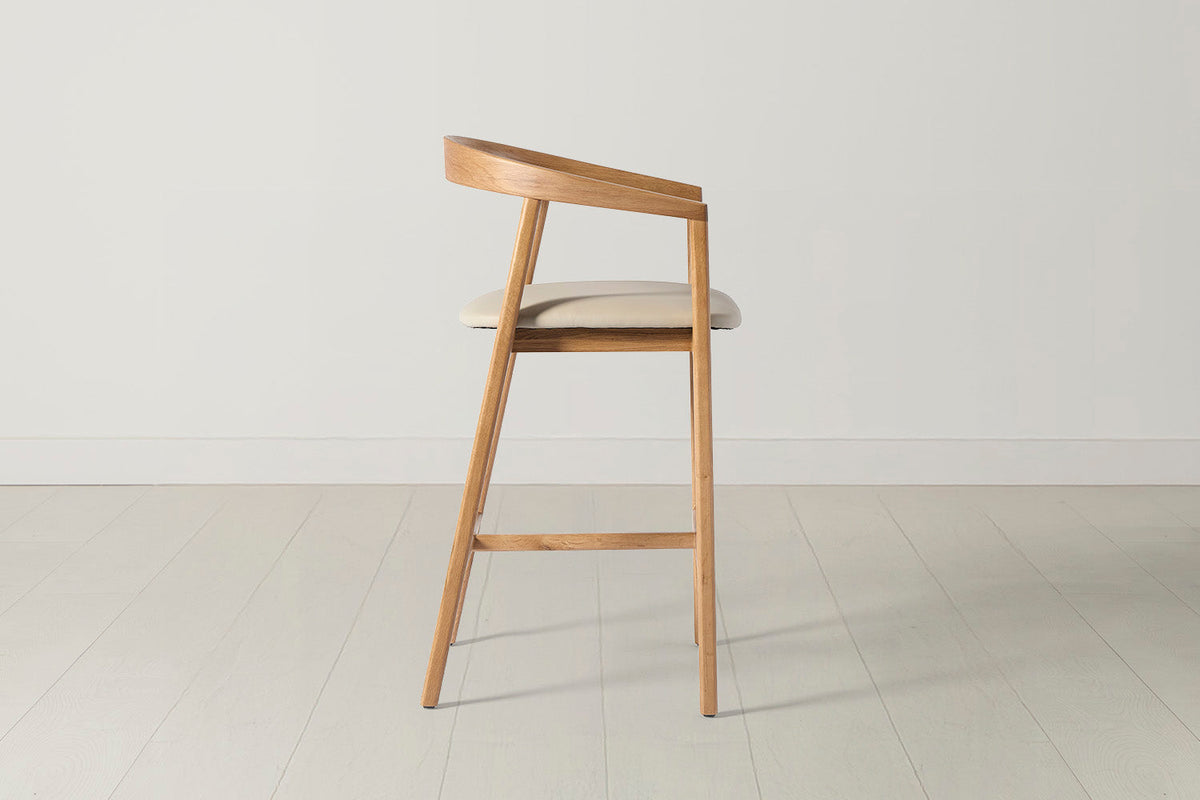 Bar Stool 01, Oak / Oyster