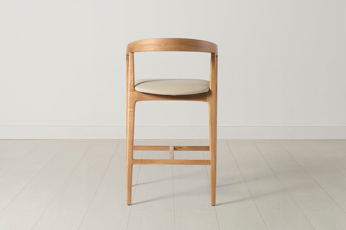 Bar Stool 01, Oak / Oyster