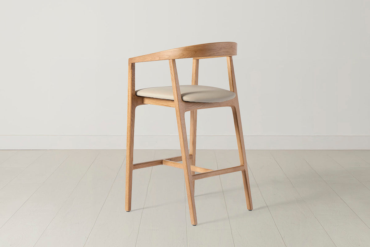Bar Stool 01, Oak / Oyster