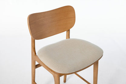 Bar Stool 02, White Oak / Oatmeal