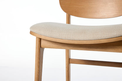 Bar Stool 02, White Oak / Oatmeal