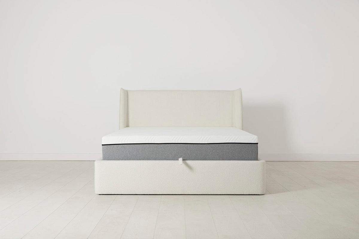 Bed 03 Storage Double Bed, Ivory