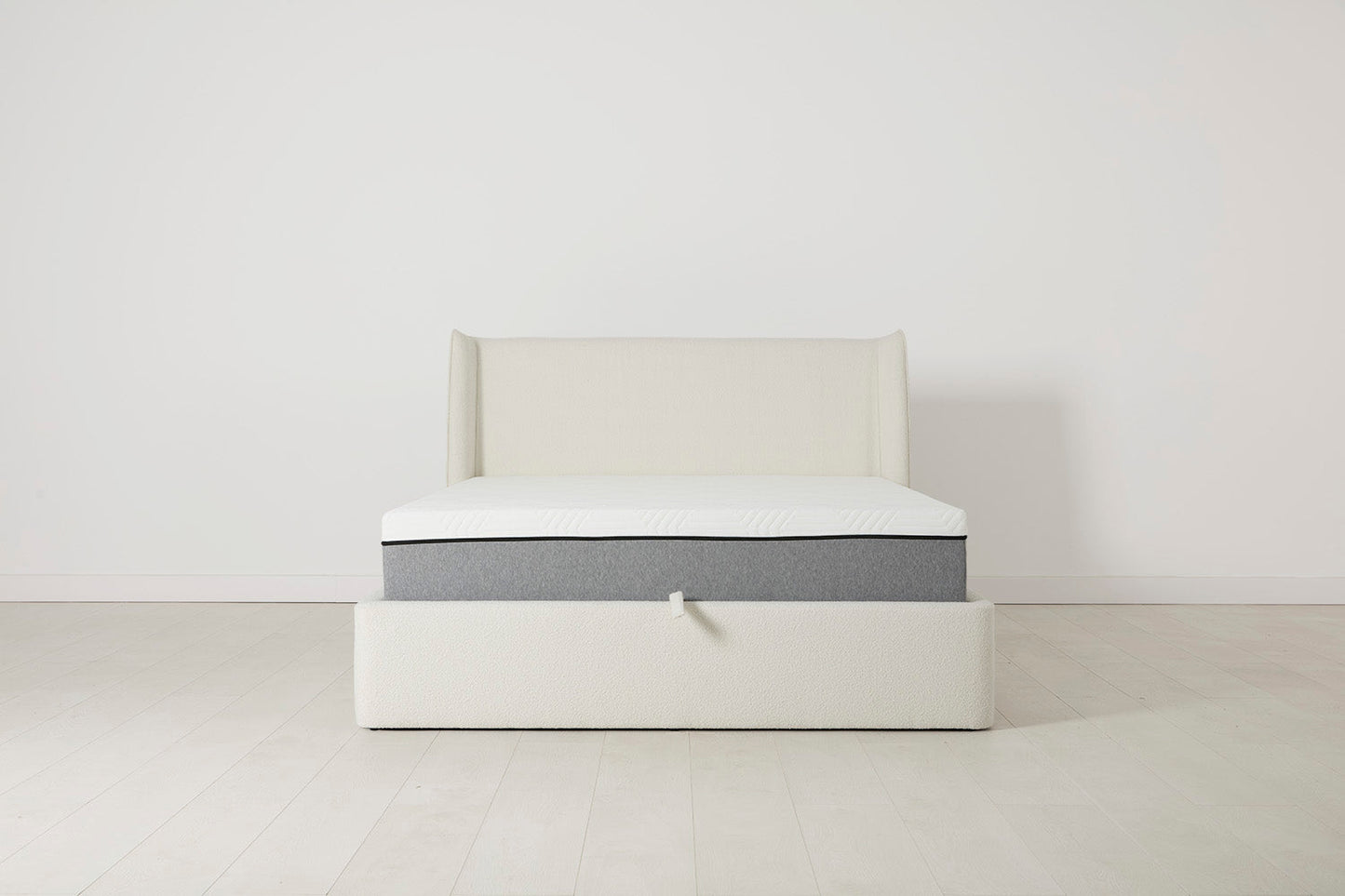 Bed 03 Storage Double Bed, Ivory