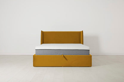 Bed 03 Storage Double Bed, Mustard