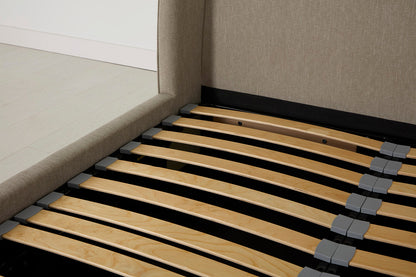 Bed 03 Storage King Sized Bed, Pumice