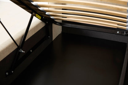 Bed 03 Storage Double Bed, Pumice