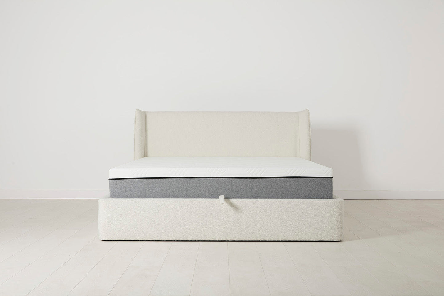 Bed 03 Storage King Sized Bed, Ivory