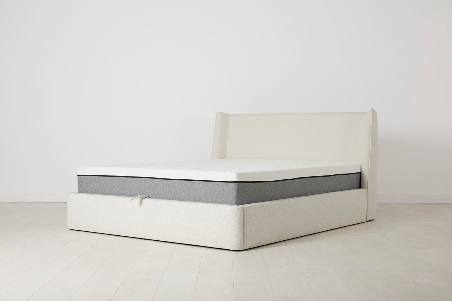 Bed 03 Storage King Sized Bed, Ivory