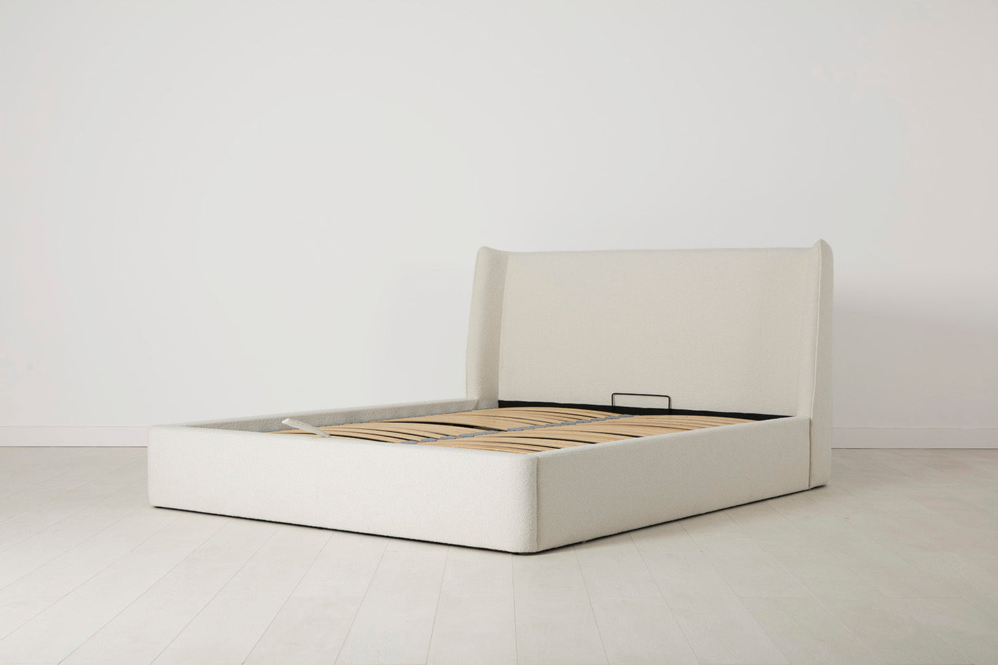 Bed 03 Storage King Sized Bed, Ivory