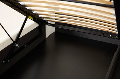 Bed 03 Storage Super King Sized Bed, Ivory