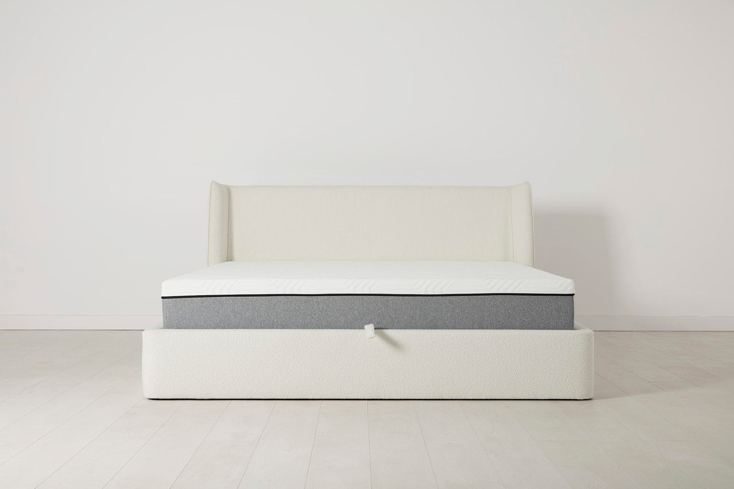 Bed 03 Storage Super King Sized Bed, Ivory