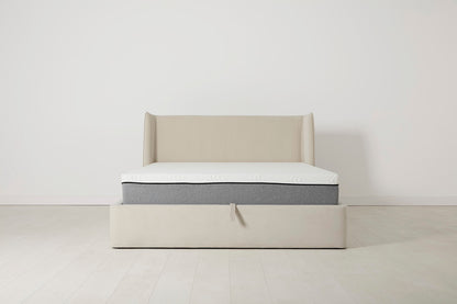 Bed 03 Storage King Sized Bed, Bone