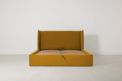 Bed 03 Storage King Sized Bed, Mustard