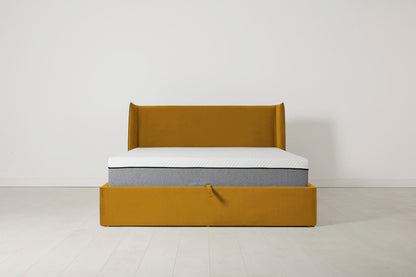 Bed 03 Storage King Sized Bed, Mustard