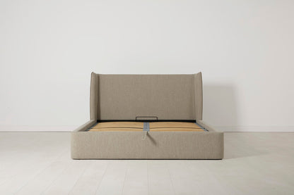 Bed 03 Storage King Sized Bed, Pumice