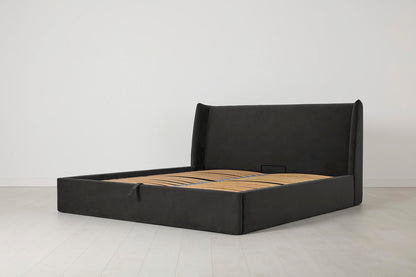 Bed 03 Storage Double Bed, Charcoal
