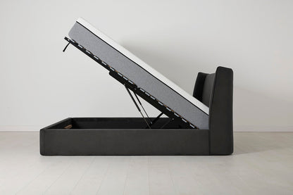 Bed 03 Storage Double Bed, Charcoal