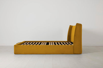 Bed 03 Storage Super King Sized Bed, Mustard
