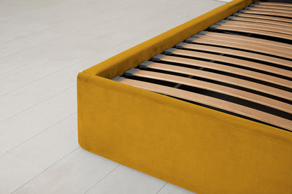 Bed 03 Storage Double Bed, Mustard
