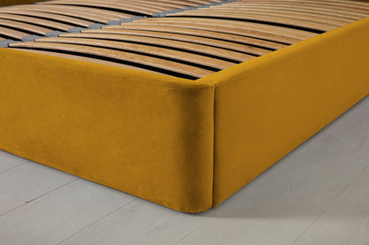 Bed 03 Storage Double Bed, Mustard
