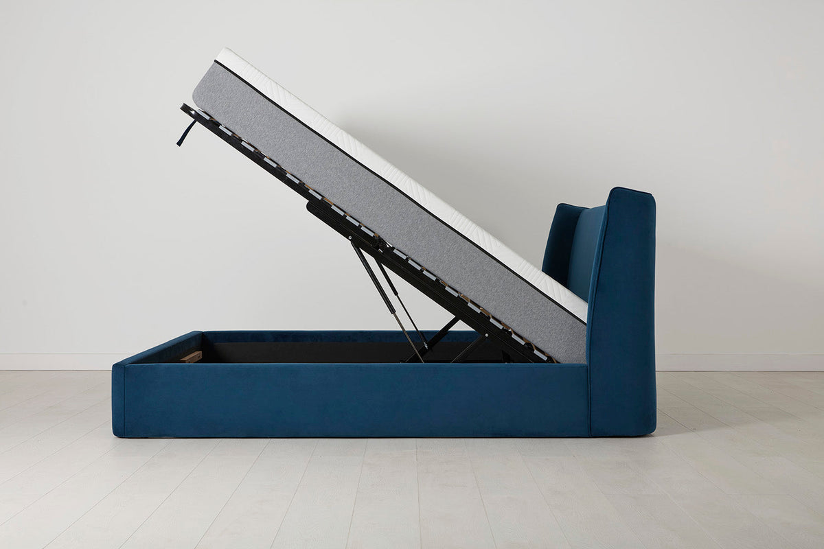 Bed 03 Storage Double Bed, Teal