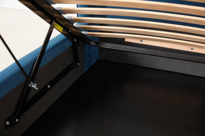 Bed 03 Storage Double Bed, Teal