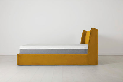 Bed 03 Storage Double Bed, Mustard