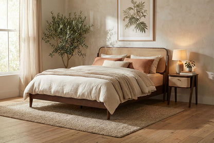 Bed 04 Super King Sized Bed, Walnut