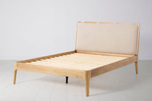 Bed 05 Double Bed, Oak / Oatmeal
