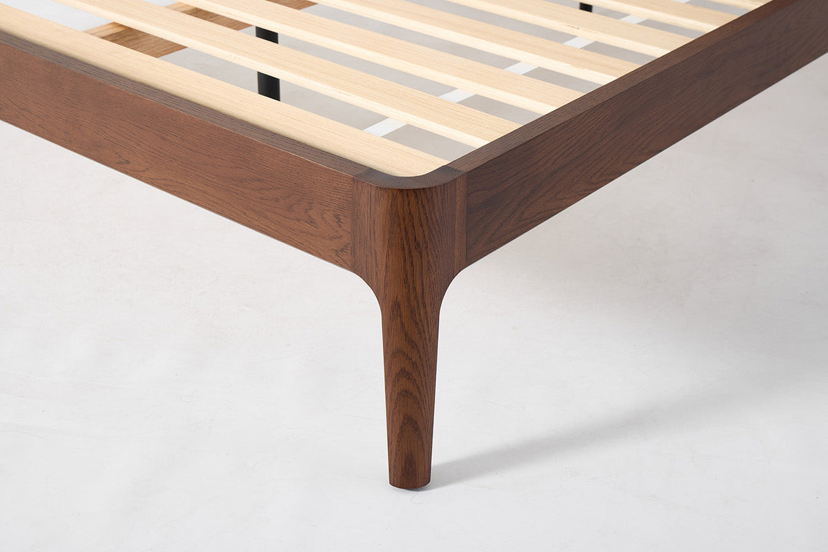 Bed 05 Double Bed, Walnut / Maple